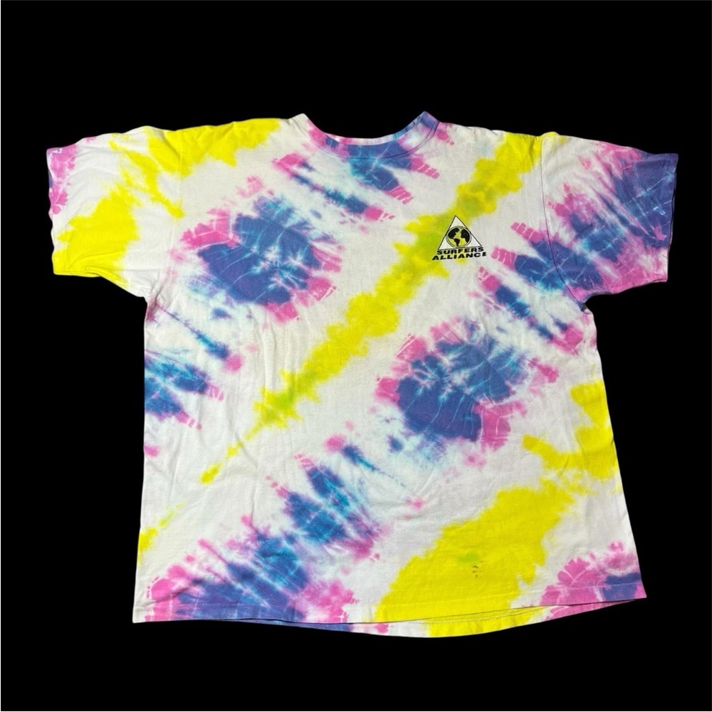 Vintage Tie Dye Surfers Alliance T Shirt Single Stitch